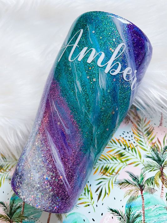 Mermaid Glitter Milky Way Tumbler