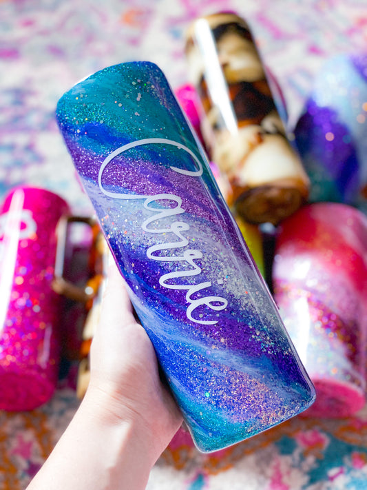 Mermaid Glitter Milky Way Tumbler