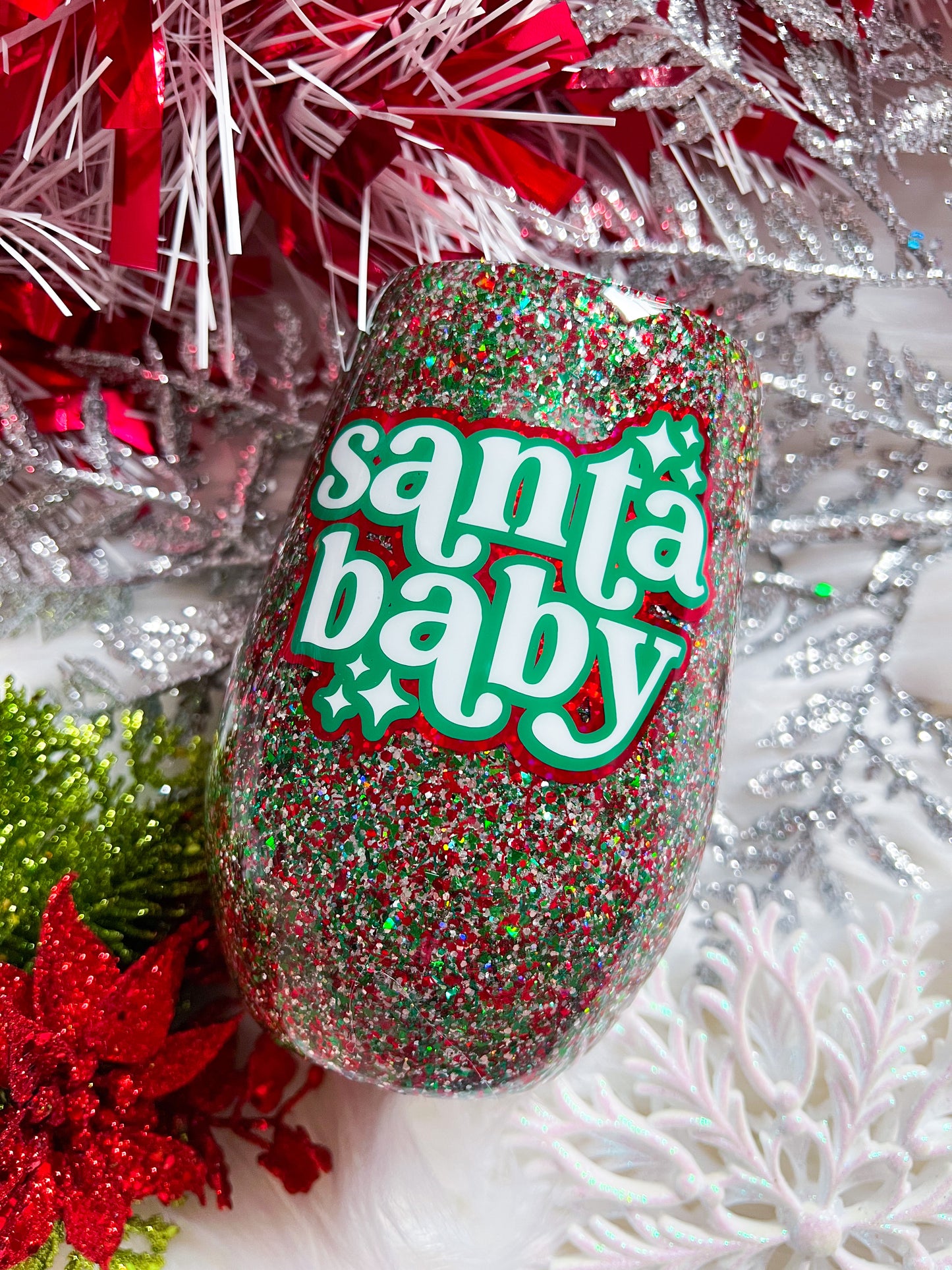 Santa Baby Wine Tumbler