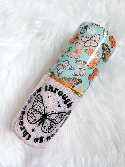 Butterfly Glitter Tumbler